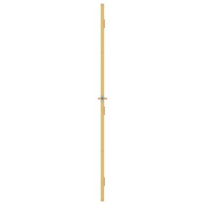 Binnendeur smal 76x201,5 cm gehard glas en aluminium goudkleur