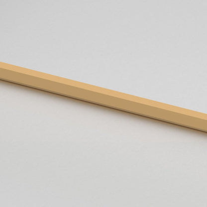 Binnendeur smal 76x201,5 cm gehard glas en aluminium goudkleur