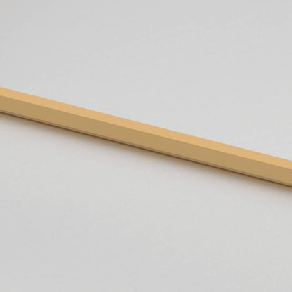 Binnendeur smal 83x201,5 cm gehard glas en aluminium goudkleur