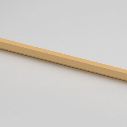 Binnendeur smal 93x201,5 cm gehard glas en aluminium goudkleur