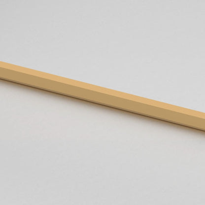 Binnendeur smal 102,5x201,5 cm gehard glas en aluminium goud