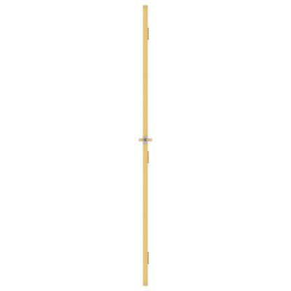 Binnendeur smal 76x201,5 cm gehard glas en aluminium goudkleur