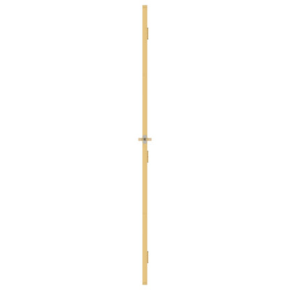 Binnendeur smal 83x201,5 cm gehard glas en aluminium goudkleur