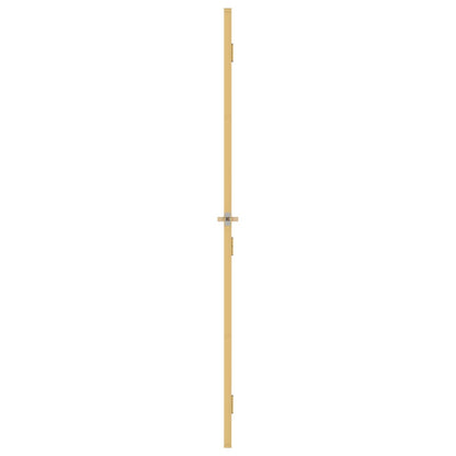 Binnendeur smal 83x201,5 cm gehard glas en aluminium goudkleur