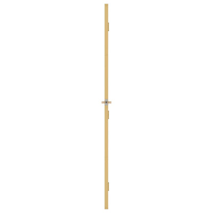 Binnendeur smal 93x201,5 cm gehard glas en aluminium goudkleur