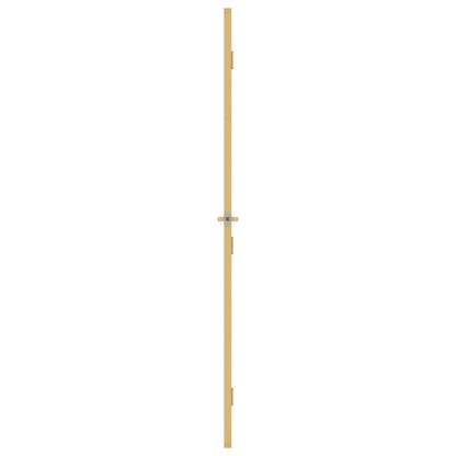 Binnendeur smal 102,5x201,5 cm gehard glas en aluminium goud