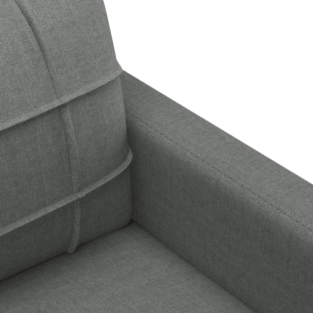 Tweezitsbank 120 cm stof donkergrijs