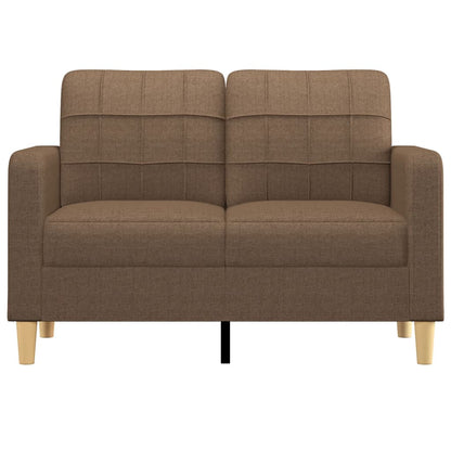 Tweezitsbank 120 cm stof bruin