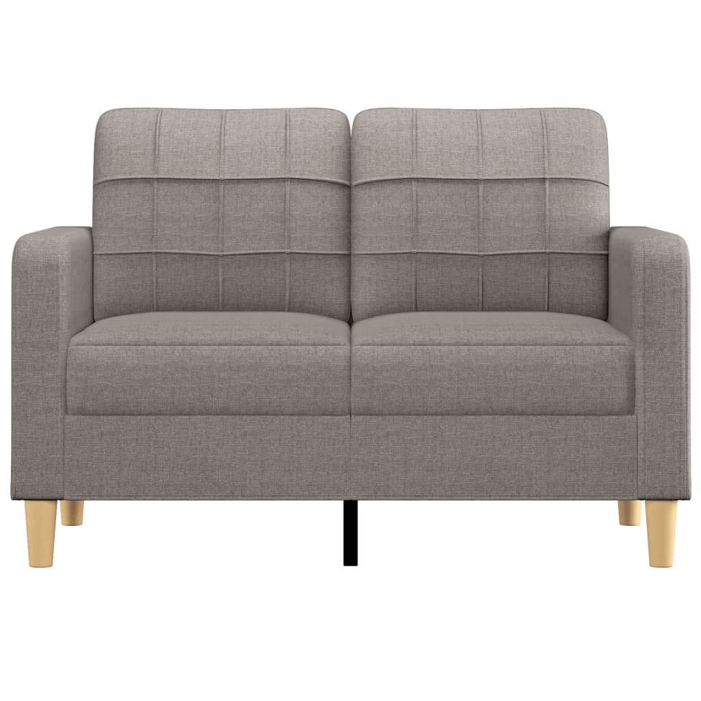Tweezitsbank 120 cm stof taupe