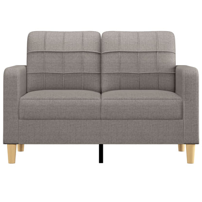 Tweezitsbank 120 cm stof taupe