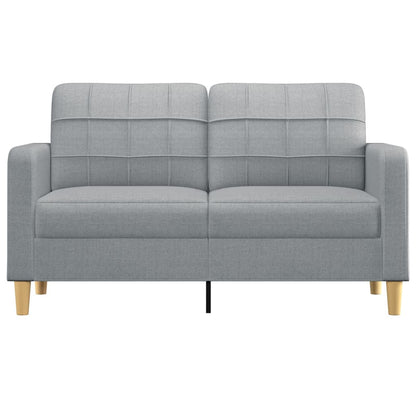 Tweezitsbank 140 cm stof lichtgrijs