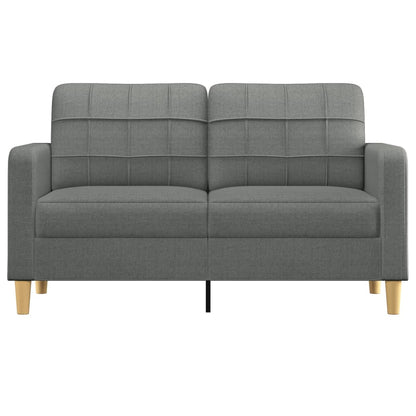 Tweezitsbank 140 cm stof donkergrijs