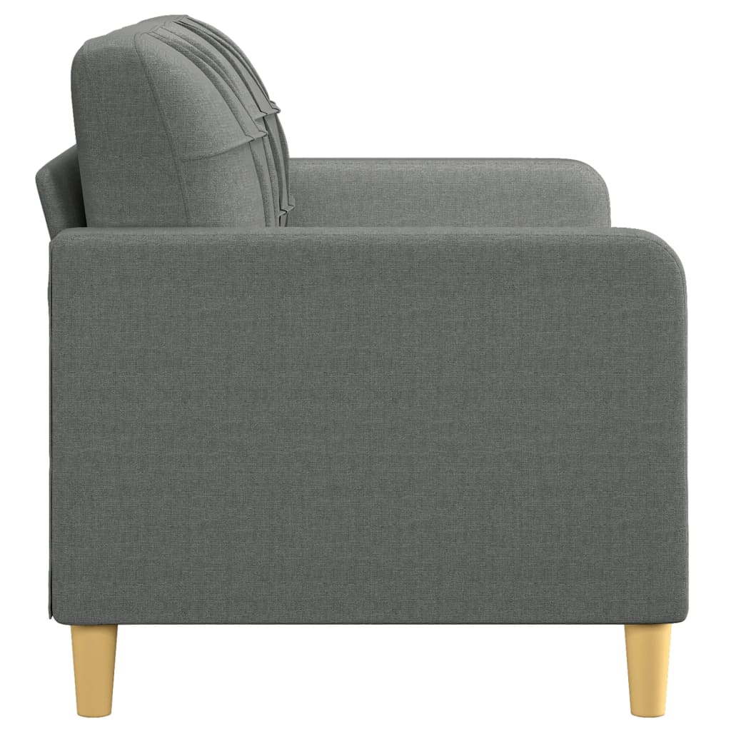Tweezitsbank 140 cm stof donkergrijs