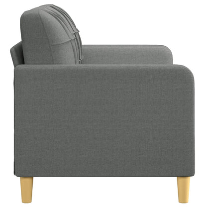 Tweezitsbank 140 cm stof donkergrijs