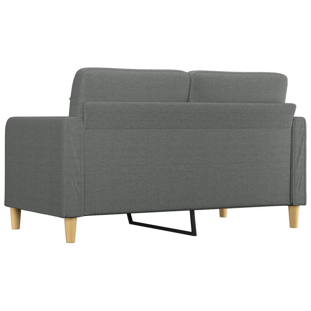 Tweezitsbank 140 cm stof donkergrijs