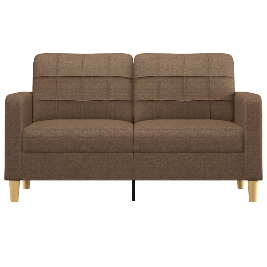 Tweezitsbank 140 cm stof bruin