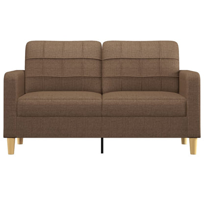 Tweezitsbank 140 cm stof bruin