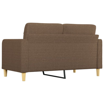 Tweezitsbank 140 cm stof bruin