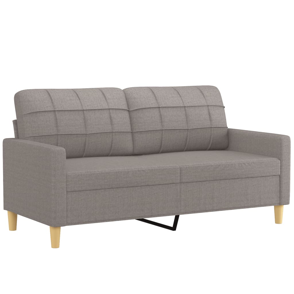 Tweezitsbank 140 cm stof taupe