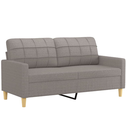 Tweezitsbank 140 cm stof taupe