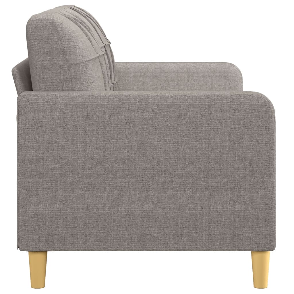Tweezitsbank 140 cm stof taupe