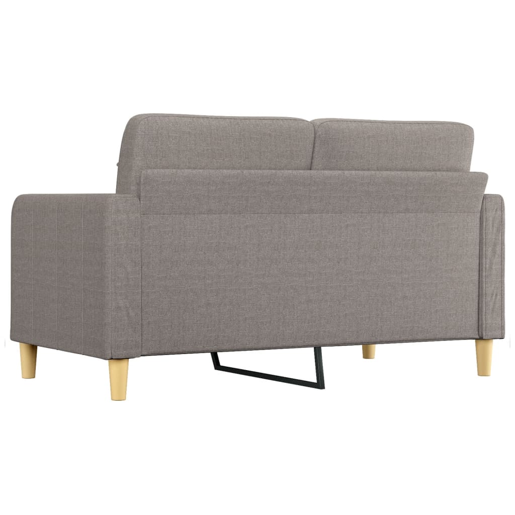 Tweezitsbank 140 cm stof taupe