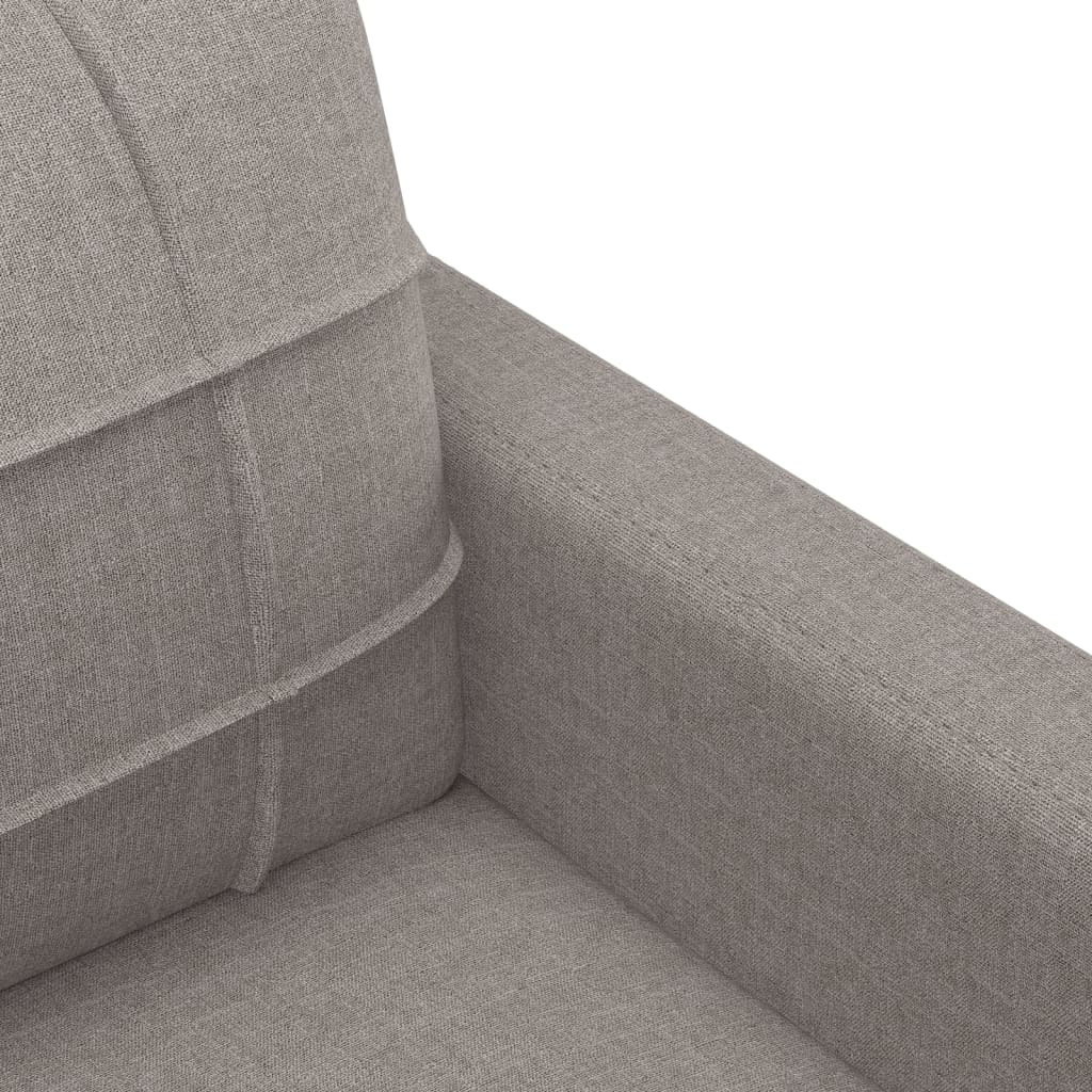 Tweezitsbank 140 cm stof taupe