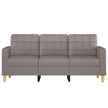 Driezitsbank 180 cm stof taupe