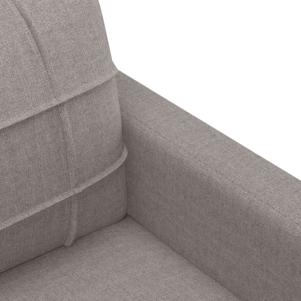 Driezitsbank 180 cm stof taupe