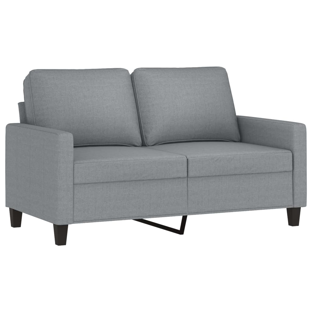 Tweezitsbank 120 cm stof lichtgrijs