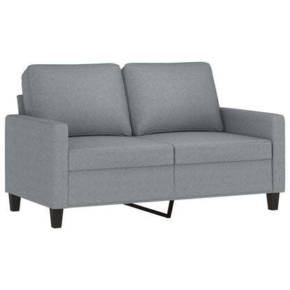 Tweezitsbank 120 cm stof lichtgrijs