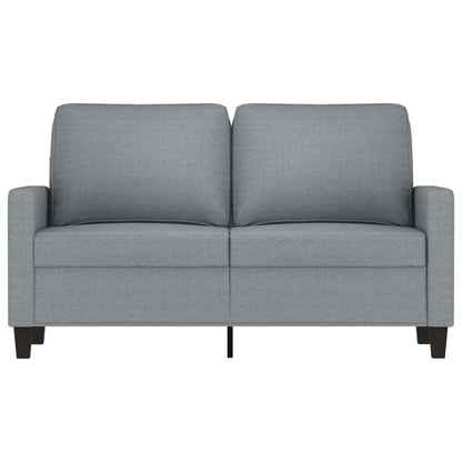 Tweezitsbank 120 cm stof lichtgrijs