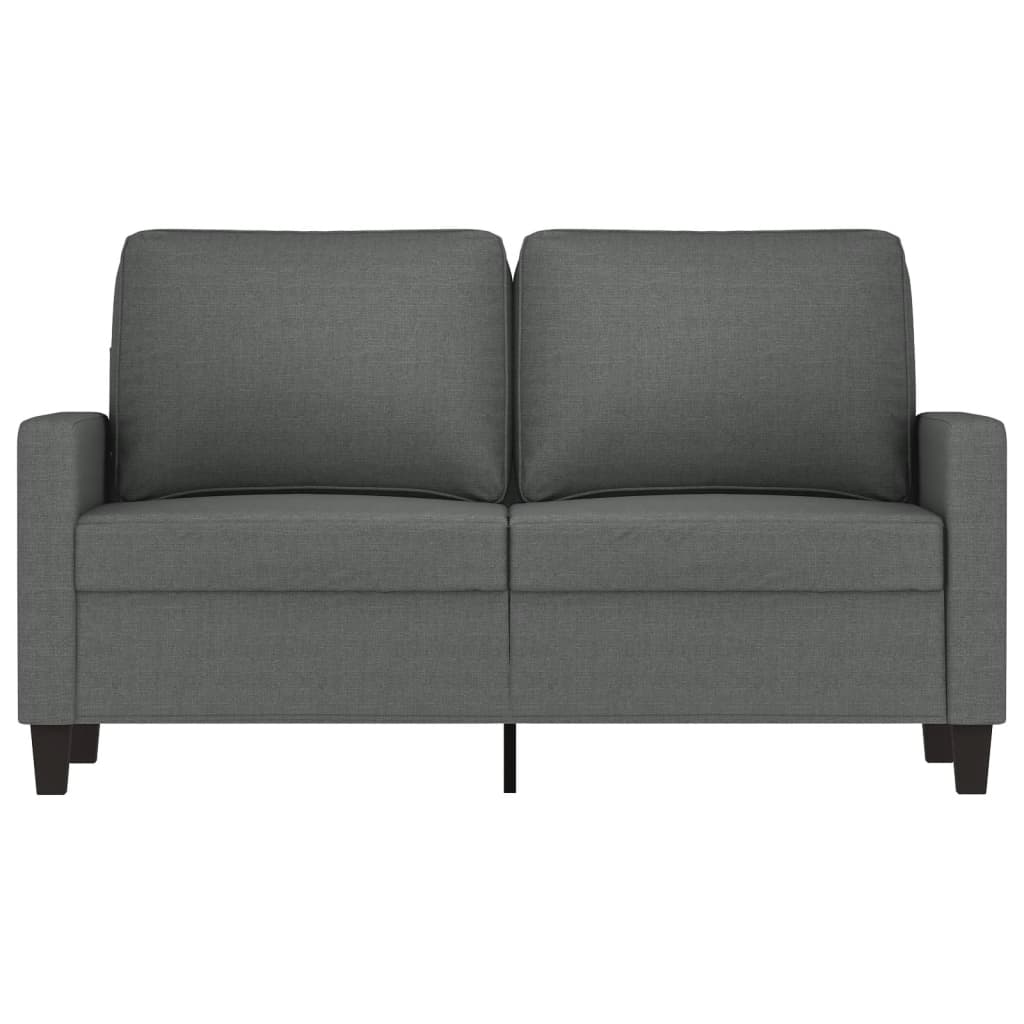 Tweezitsbank 120 cm stof donkergrijs