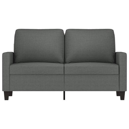 Tweezitsbank 120 cm stof donkergrijs