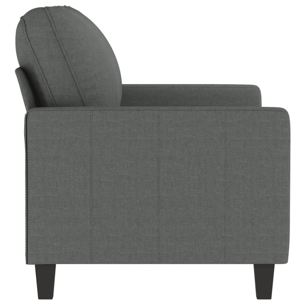 Tweezitsbank 120 cm stof donkergrijs