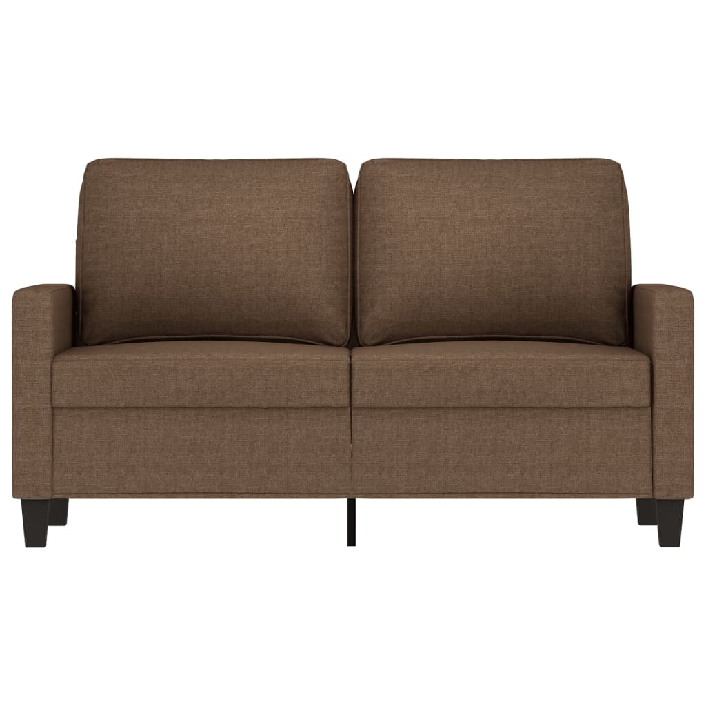 Tweezitsbank 120 cm stof bruin
