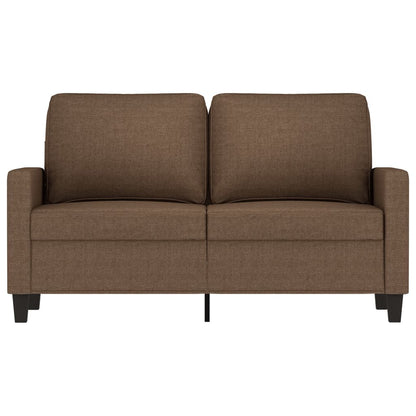 Tweezitsbank 120 cm stof bruin