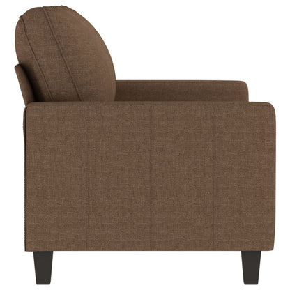 Tweezitsbank 120 cm stof bruin