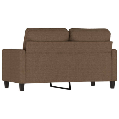 Tweezitsbank 120 cm stof bruin