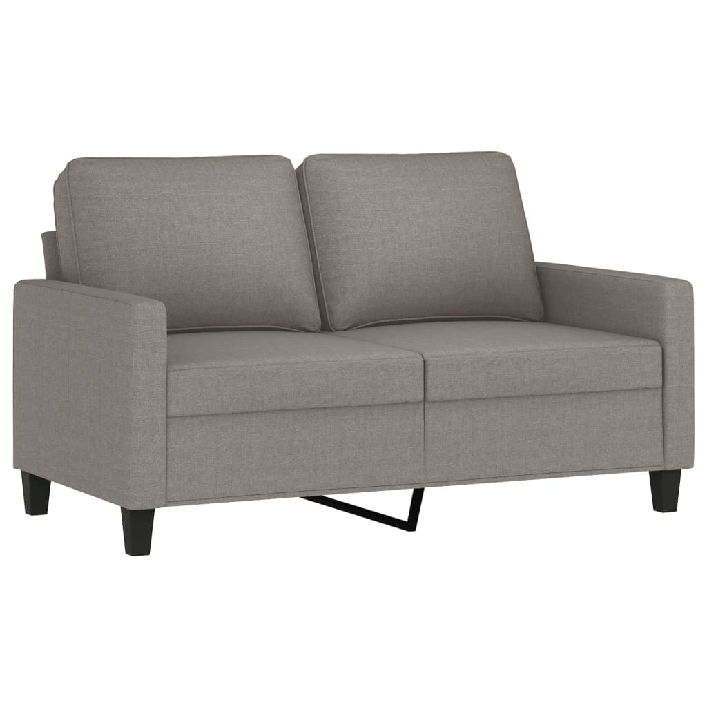 Tweezitsbank 120 cm stof taupe