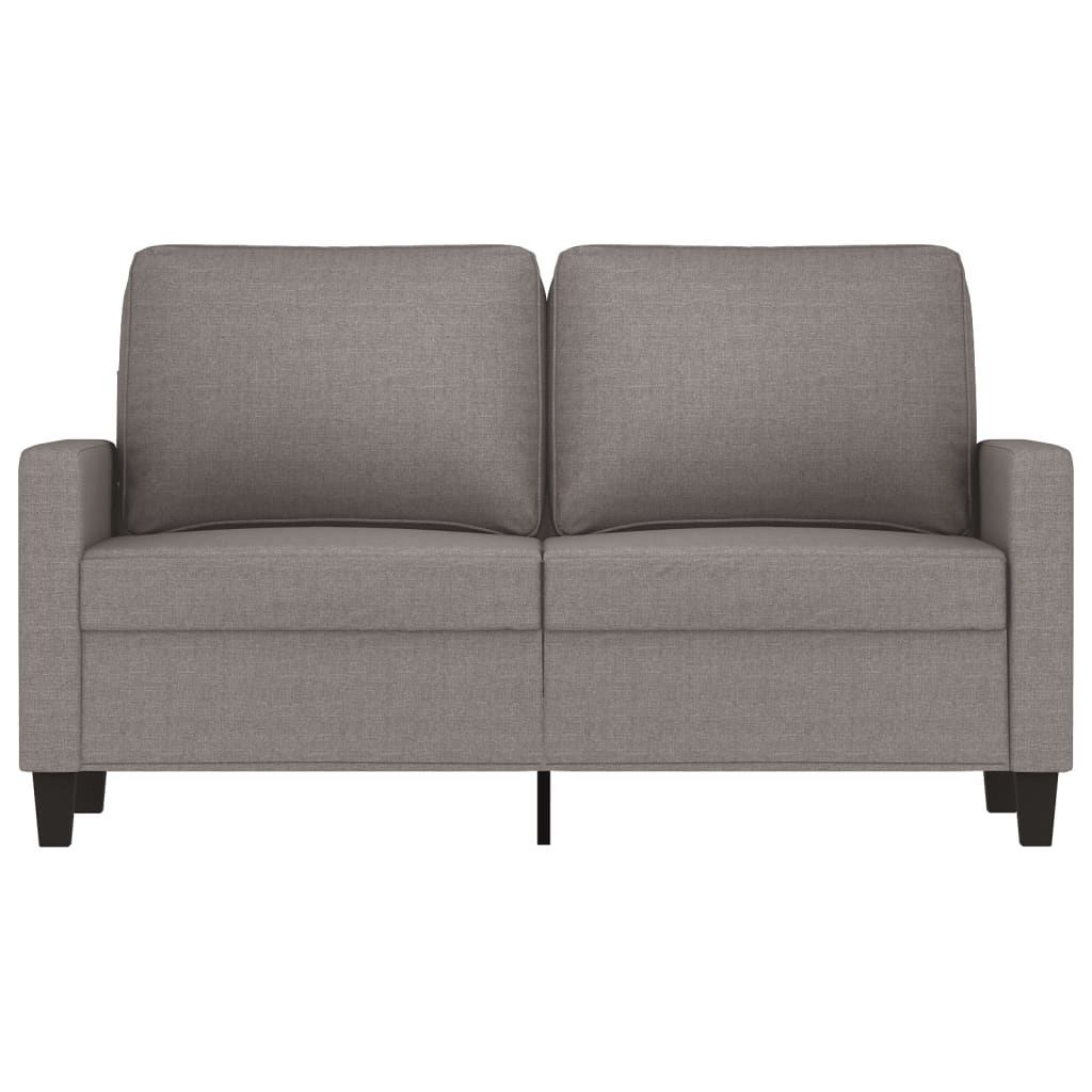 Tweezitsbank 120 cm stof taupe