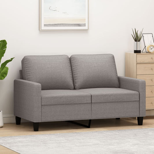 Tweezitsbank 120 cm stof taupe