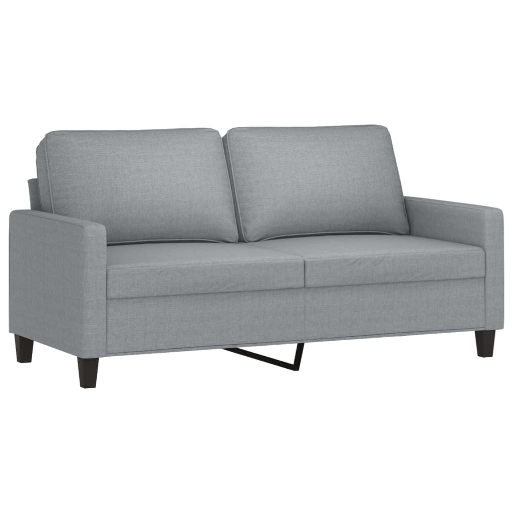 Tweezitsbank 140 cm stof lichtgrijs