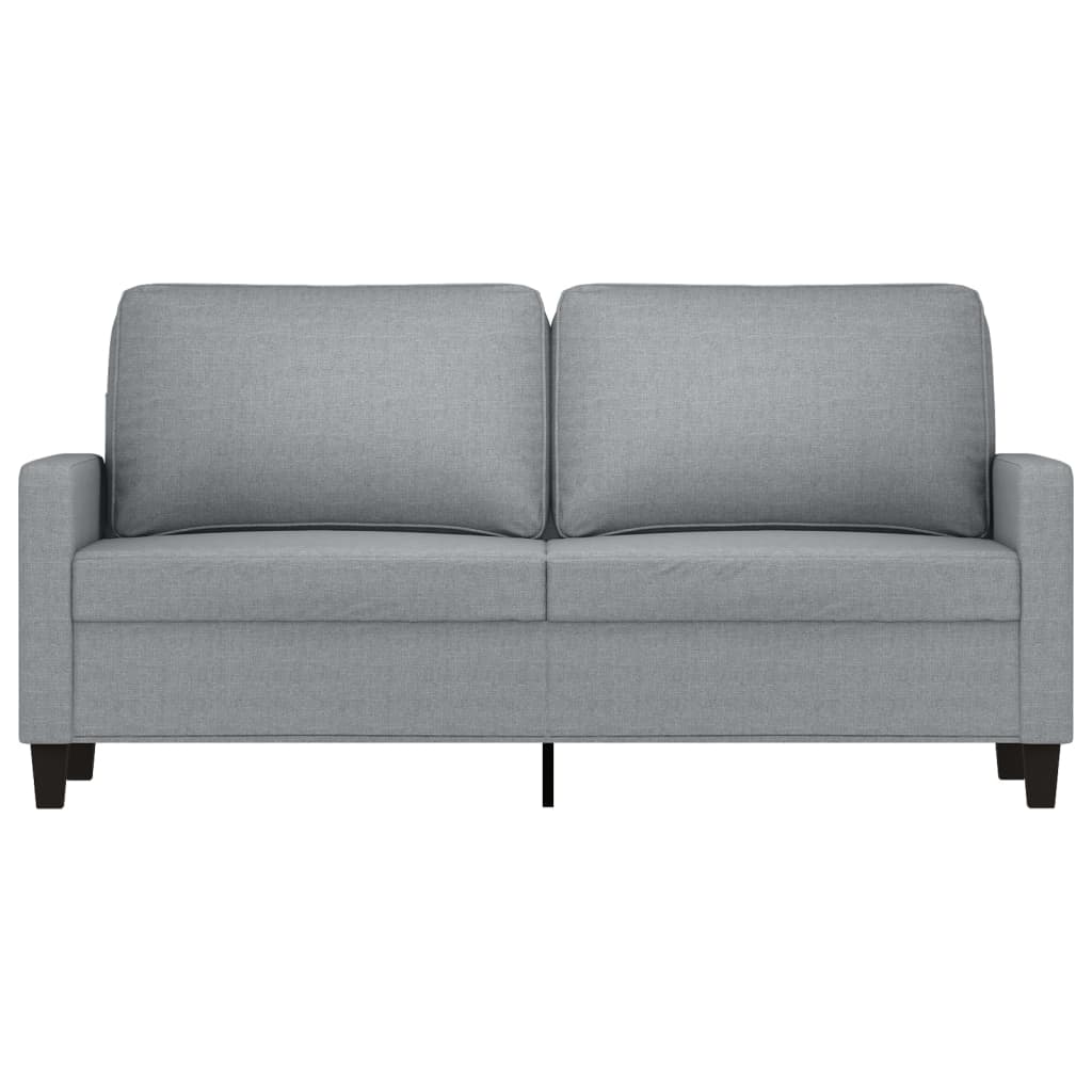 Tweezitsbank 140 cm stof lichtgrijs