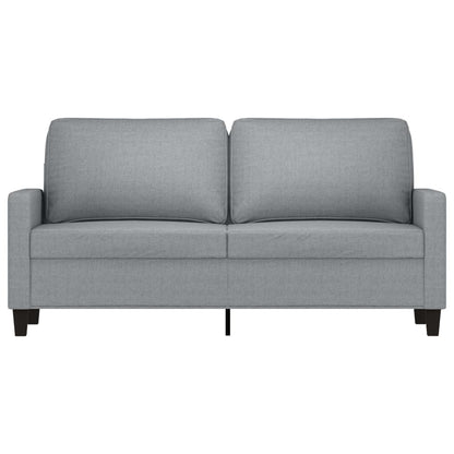 Tweezitsbank 140 cm stof lichtgrijs