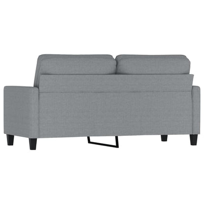 Tweezitsbank 140 cm stof lichtgrijs
