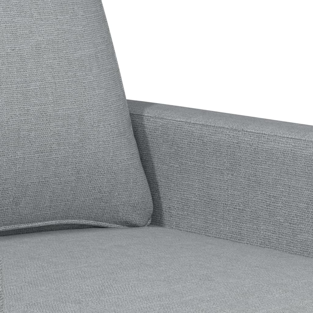 Tweezitsbank 140 cm stof lichtgrijs
