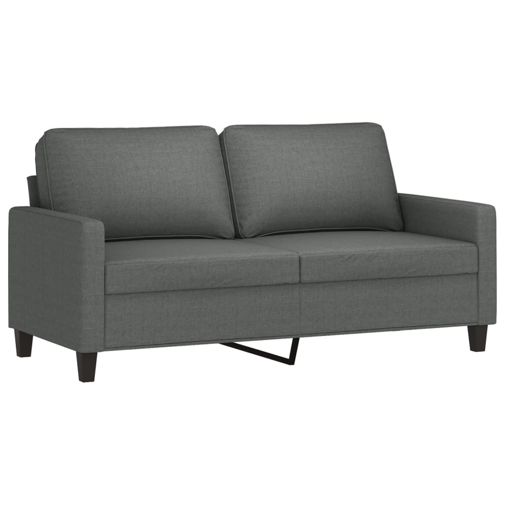 Tweezitsbank 140 cm stof donkergrijs