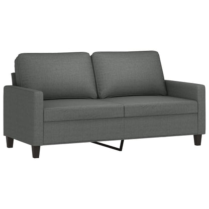 Tweezitsbank 140 cm stof donkergrijs