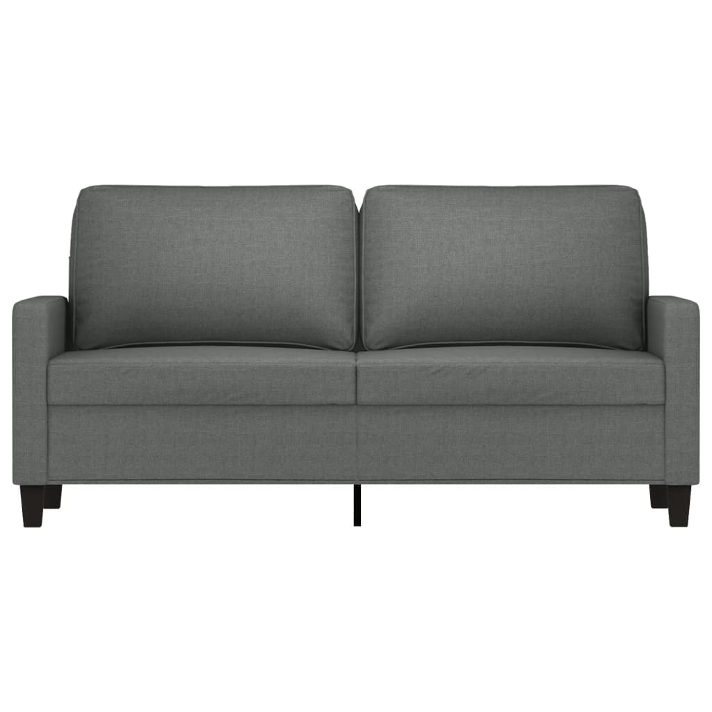 Tweezitsbank 140 cm stof donkergrijs